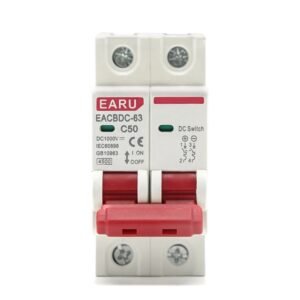 Breaker Solar DC CC Earu Riel 1000v 40A 2 Polos Din Eacbdc-63