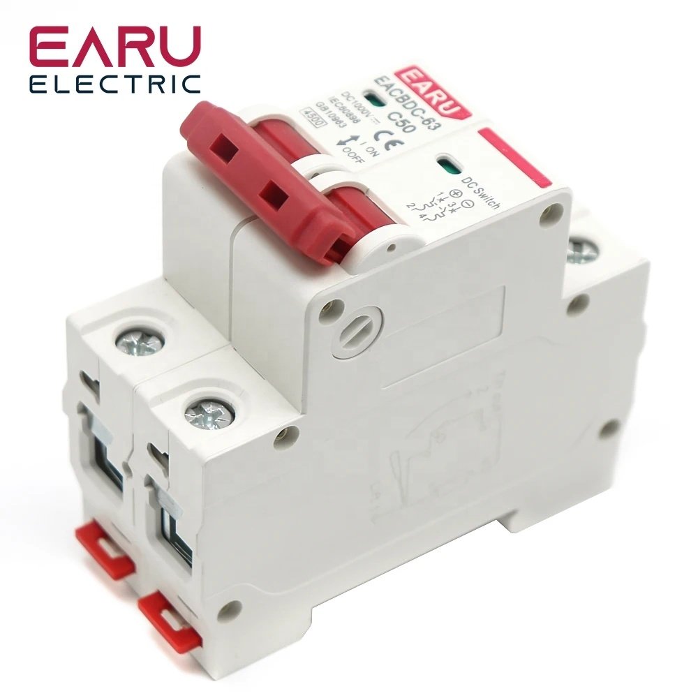 Breaker Solar DC CC Earu Riel 1000v 40A 2 Polos Din Eacbdc-63 - Image 5